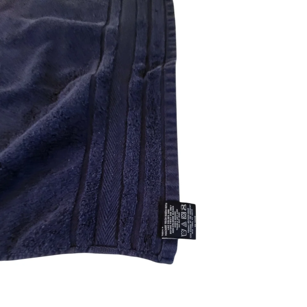 Tommy Hilfiger Navy Blue 18x30 Hand Towel - 100% Cotton